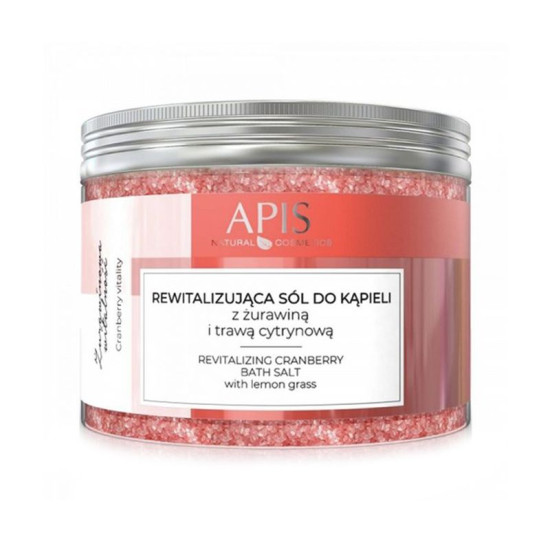 Apis Revitalizačná soľ do kúpeľa s brusnicami a citrónovou trávou 650 g Apis Revitalizačná soľ do kúpeľa s brusnicami a citrónovou trávou 650 g