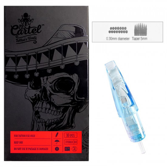 Cartridge na tetovanie El Cartel 1015 RM-1 (round magnum 1) 0.30 mm 10 ks Cartridge na tetovanie El Cartel 1015 RM-1 (round magnum 1) 0.30 mm 10 ks