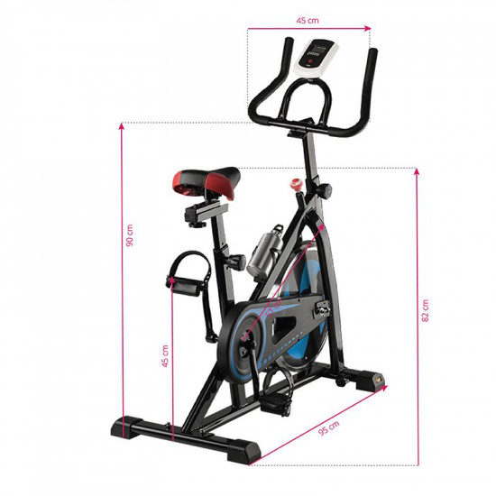 Spiningový tréningový bicykel Magneto 20 čierno-modrý Spiningový tréningový bicykel Magneto 20 čierno-modrý
