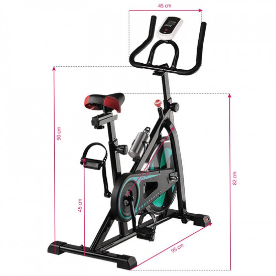 Spiningový tréningový bicykel Magneto 20 čierno-zelený Spiningový tréningový bicykel Magneto 20 čierno-zelený
