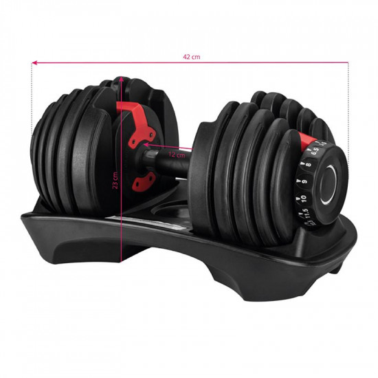 Dumbbell nastaviteľná činka Dumbbell nastaviteľná činka
