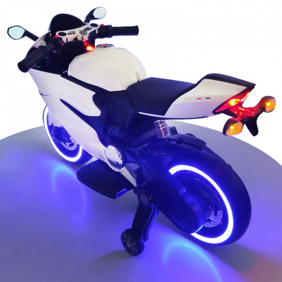 Elektrická motorka na batériu SX1628 biela