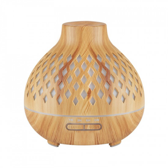 Aróma difuzér zvlhčovač vzduchu SPA 10 svetlé drevo 400 ml s časovačom
