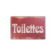 Dekoračná tabuľka Toilettes C014 Dekoračná tabuľka Toilettes C014