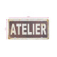 Dekoračná ceduľa Atelier 742 Dekoračná ceduľa Atelier 742