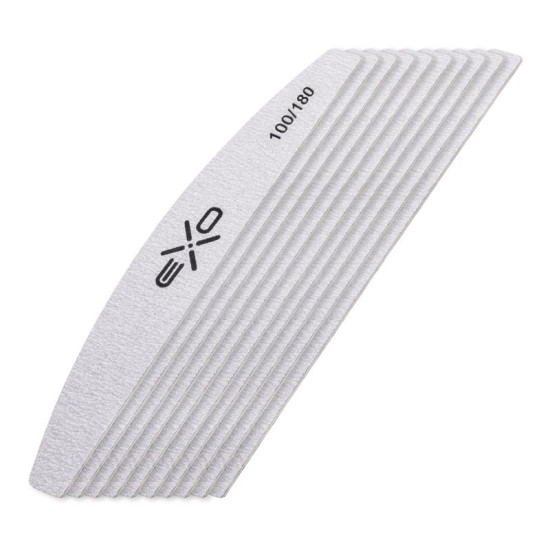 Exo pilník na nechty polmesiac Slim 100/180 10 ks Exo pilník na nechty polmesiac Slim 100/180 10 ks