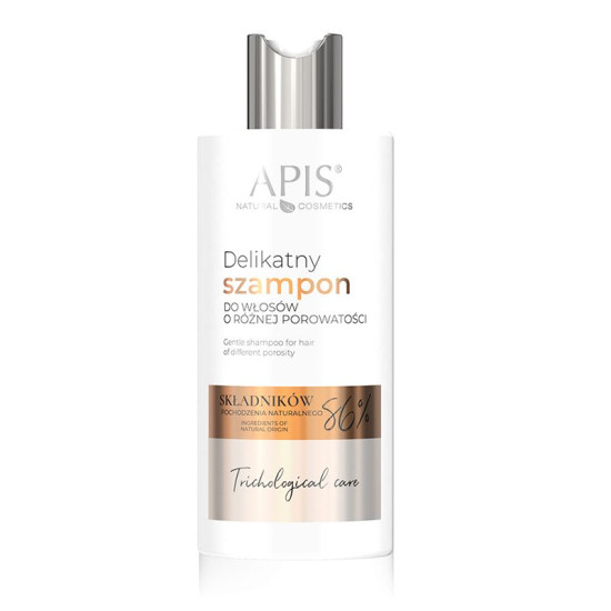 Apis trichological care jemný šampón na vlasy s rôznou pórovitosťou 300 ml Apis trichological care jemný šampón na vlasy s rôznou pórovitosťou 300 ml