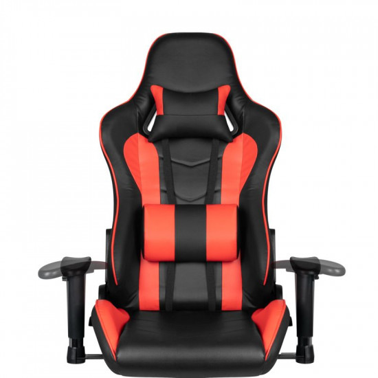 Herná stolička Premium 557 s podnožkou červená