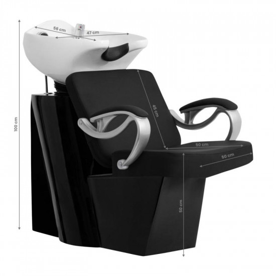 Kadernícky umývací box Hair System ZA31 čierny Kadernícky umývací box Hair System ZA31 čierny