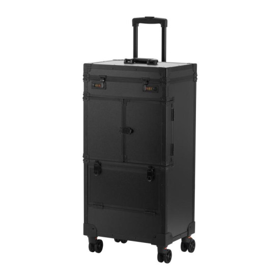 Mobilný barbersko-kadernícky vozík - kufor Gabbiano V 21 čierny Mobilný barbersko-kadernícky vozík - kufor Gabbiano V 21 čierny