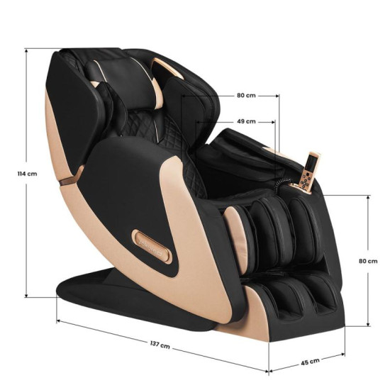 Masážne kreslo Sakura Luxury 808 čierne Masážne kreslo Sakura Luxury 808 čierne