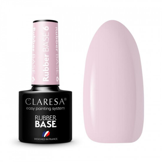 Claresa farebná Rubber báza na nechty nr. 6 - 5g Claresa farebná Rubber báza na nechty nr. 6 - 5g