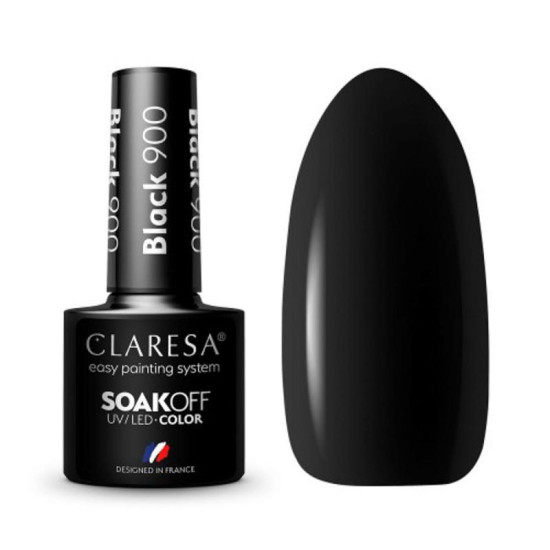 Claresa gél lak na nechty čierny 900 - 5 g Claresa gél lak na nechty čierny 900 - 5 g