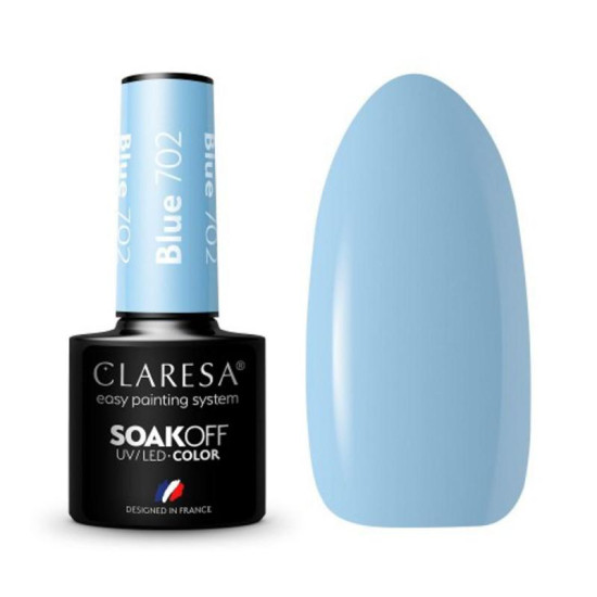 Claresa gél lak na nechty modrý 702 - 5 g Claresa gél lak na nechty modrý 702 - 5 g