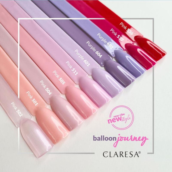 Claresa gél lak na nechty ružový 501 5 g Claresa gél lak na nechty ružový 501 5 g