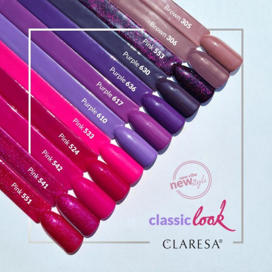Claresa gél lak na nechty ružový 533 5 g Claresa gél lak na nechty ružový 533 5 g