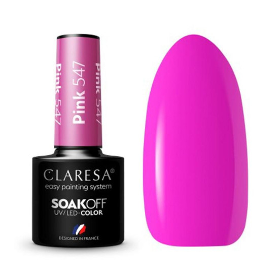 Claresa gél lak na nechty Pink nr. 547 5 g Claresa gél lak na nechty Pink nr. 547 5 g