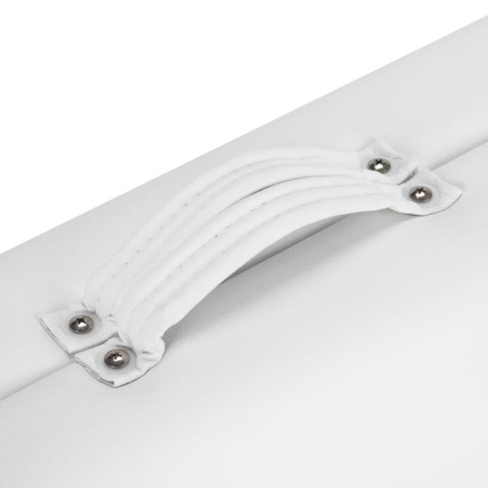 Skladací drevený masážny stôl Komfort Activ Fizjo Lux 2 segmentový 190x70 biely Skladací drevený masážny stôl Komfort Activ Fizjo Lux 2 segmentový 190x70 biely