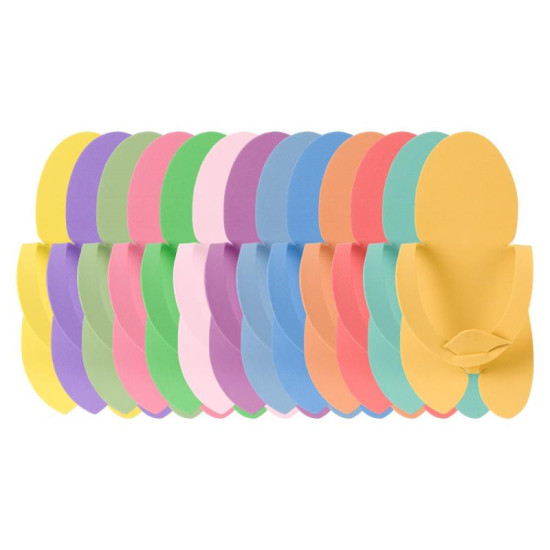 Jednorázové penové šľapky Japonky 10 párov color mix Jednorázové penové šľapky Japonky 10 párov color mix