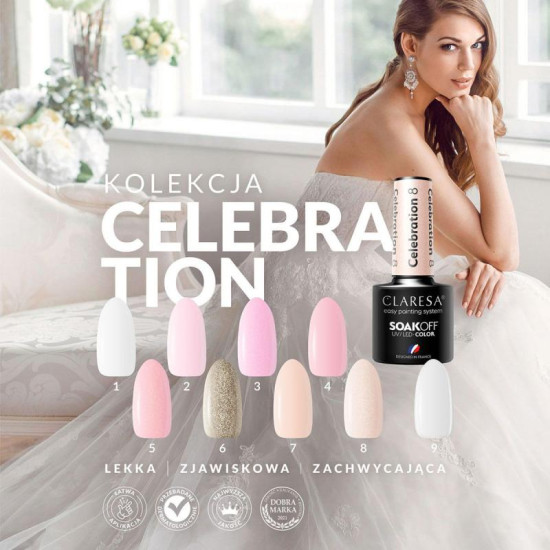Claresa gél lak na nechty Celebration 4 5 g Claresa gél lak na nechty Celebration 4 5 g