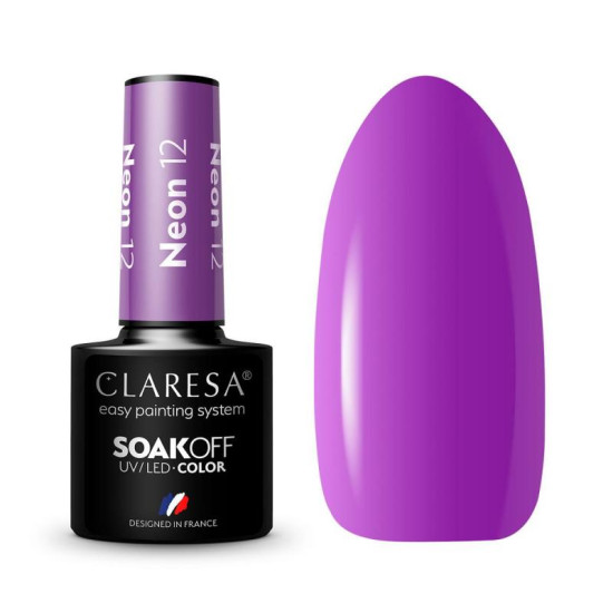 Claresa gél lak na nechty Neon 12 5 g Claresa gél lak na nechty Neon 12 5 g