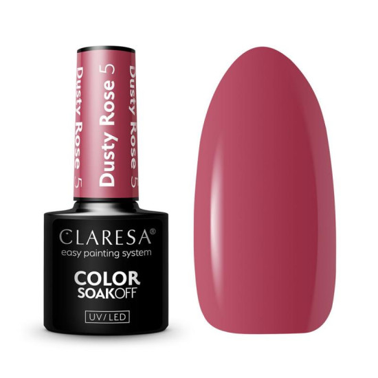 Claresa gél lak na nechty Dusty rose nr. 5 5 g Claresa gél lak na nechty Dusty rose nr. 5 5 g