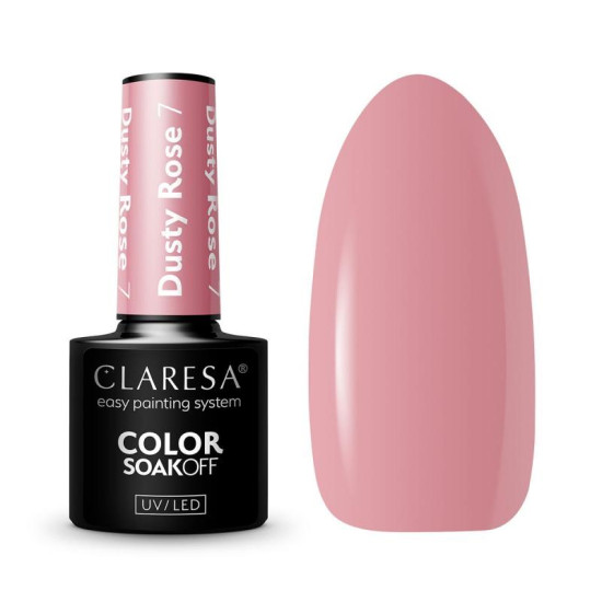 Claresa gél lak na nechty Dusty rose nr. 7 5 g Claresa gél lak na nechty Dusty rose nr. 7 5 g