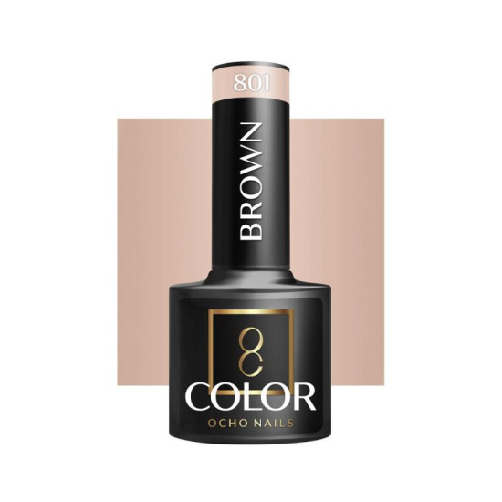 OCHO NAILS gél lak na nechty Brown 801, 5 g OCHO NAILS gél lak na nechty Brown 801, 5 g