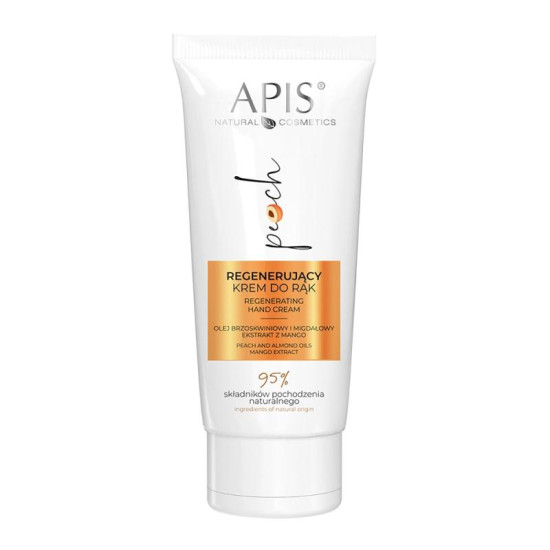 Apis Regeneračný krém na ruky s broskyäovým a mandľovým olejom a mangovým extraktom 50ml Apis Regeneračný krém na ruky s broskyäovým a mandľovým olejom a mangovým extraktom 50ml