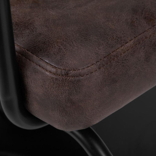Gabbiano Kadernícke kreslo Katania Loft Old Leather, čiernohnedé Gabbiano Kadernícke kreslo Katania Loft Old Leather, čiernohnedé
