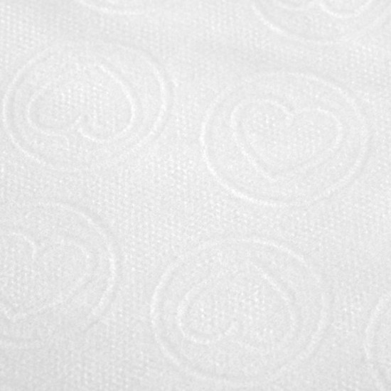 Jednorazové kozmetické utierky 20ks, 70 x 40 cm biele srdce Jednorazové kozmetické utierky 20ks, 70 x 40 cm biele srdce