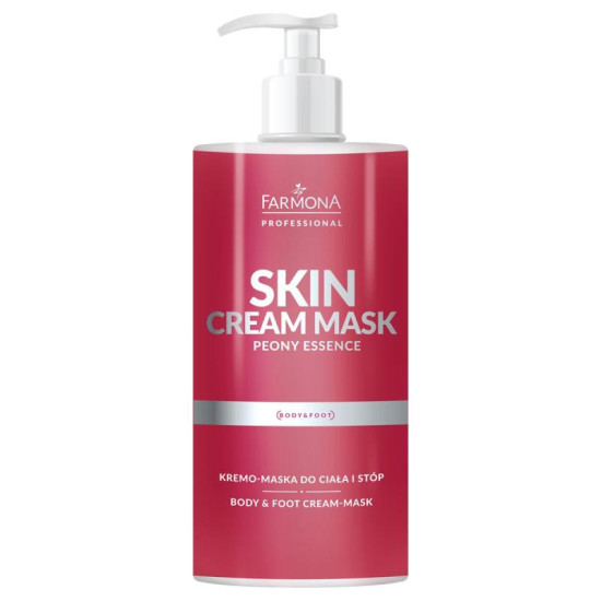 Farmona Skin Cream Mask krémová maska na telo a chodidlá pivoňka 500ml Farmona Skin Cream Mask krémová maska na telo a chodidlá pivoňka 500ml
