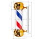 Svetelná reklama Barber shop BB-02 zlatá Svetelná reklama Barber shop BB-02 zlatá