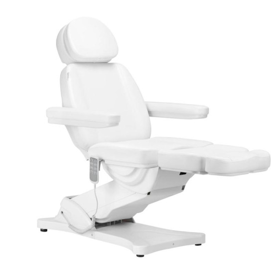 Elektrické kozmetické kreslo Sillon Classic 4-motorové s kolískou biele Elektrické kozmetické kreslo Sillon Classic 4-motorové s kolískou biele
