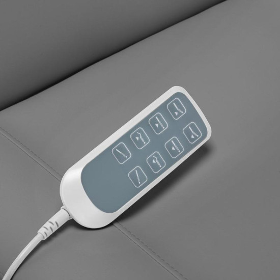 Elektrické kozmetické kreslo Sillon Classic 4-motorové s kolískou šedé