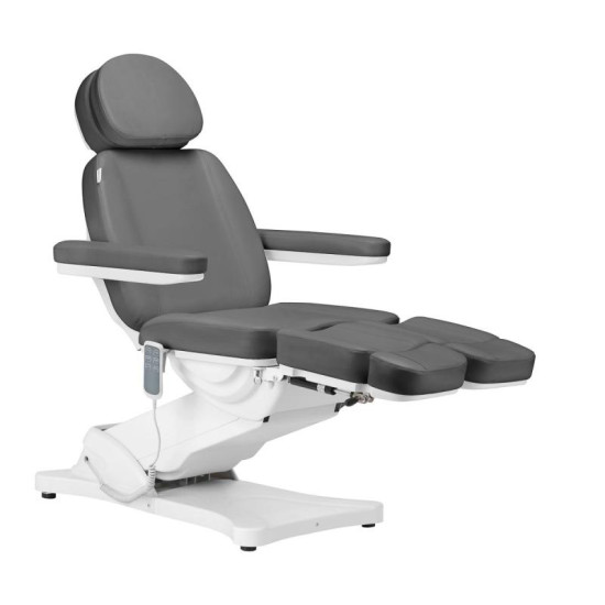 Elektrické pedikérske kreslo Sillon Classic Pedi 3 motory s kolískou šedé