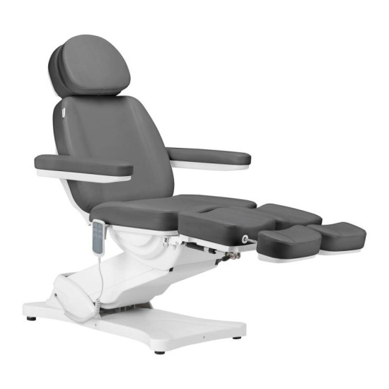 Elektrické pedikérske kreslo Sillon Classic Pedi 3 motory s kolískou šedé
