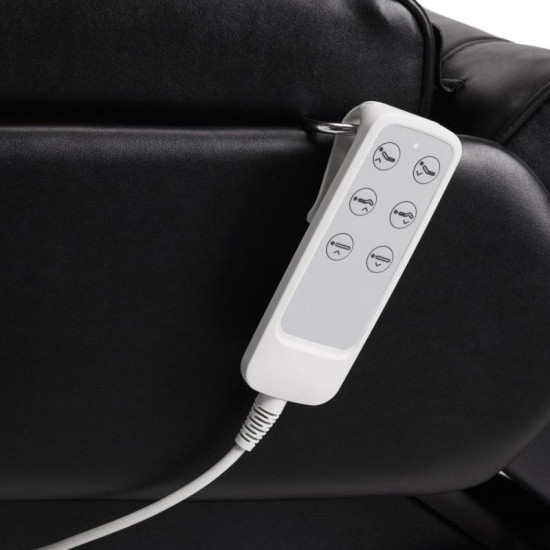 Elektrické kozmetické kreslo Sillon Lux 273B 3x motor čierne + taburetka AM-304 čierna Elektrické kozmetické kreslo Sillon Lux 273B 3x motor čierne + taburetka AM-304 čierna