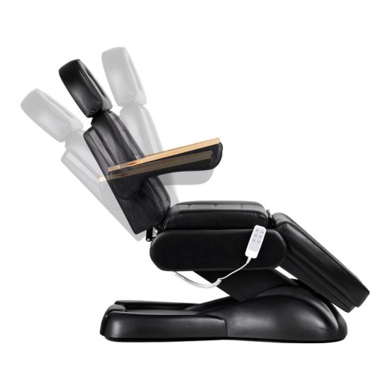 Elektrické kozmetické kreslo Sillon Lux 273B 3x motor čierne + taburetka AM-304 čierna Elektrické kozmetické kreslo Sillon Lux 273B 3x motor čierne + taburetka AM-304 čierna
