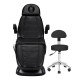 Elektrické kozmetické kreslo Sillon Lux 273B 3x motor čierne + taburetka AM-304 čierna Elektrické kozmetické kreslo Sillon Lux 273B 3x motor čierne + taburetka AM-304 čierna
