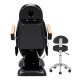 Elektrické kozmetické kreslo Sillon Lux 273B 3x motor čierne + taburetka AM-304 čierna Elektrické kozmetické kreslo Sillon Lux 273B 3x motor čierne + taburetka AM-304 čierna