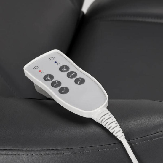 Elektrické kozmetické kreslo Azzurro 803D 3 motorové šedé Elektrické kozmetické kreslo Azzurro 803D 3 motorové šedé