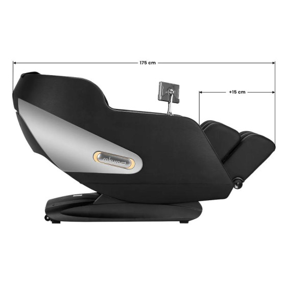 Masážne kreslo Sakura Comfort Plus 806 čierne Masážne kreslo Sakura Comfort Plus 806 čierne
