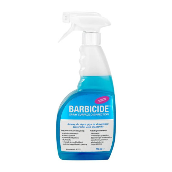 Barbicide Dezinfekčný sprej na všetky typy povrchov 750 ml s vôňou Barbicide Dezinfekčný sprej na všetky typy povrchov 750 ml s vôňou