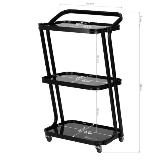 Kozmetický stolík Pro-Ink 6701 čierny Kozmetický stolík Pro-Ink 6701 čierny