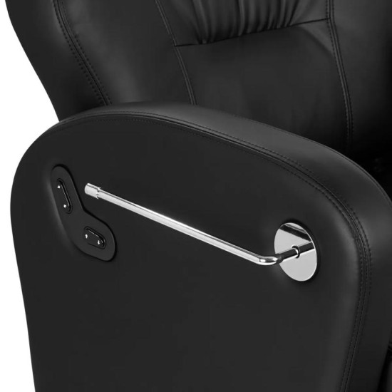 Elektrické barberse kreslo Gabbiano Baron čierne Elektrické barberse kreslo Gabbiano Baron čierne