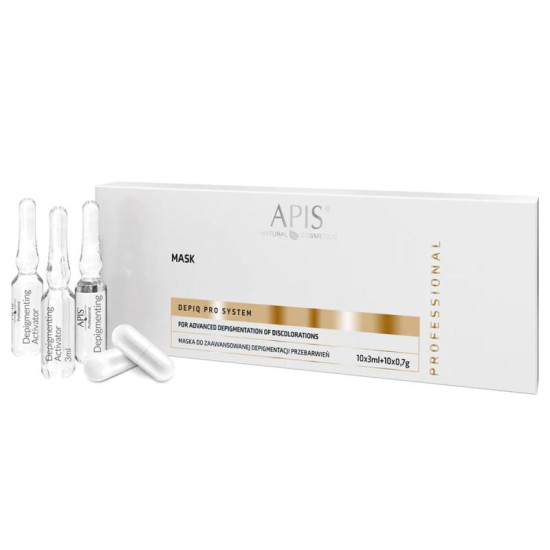 Apis Depiq Pro System Maska pre pokročilú depigmentáciu, 10x3 ml + 10x0,7g Apis Depiq Pro System Maska pre pokročilú depigmentáciu, 10x3 ml + 10x0,7g