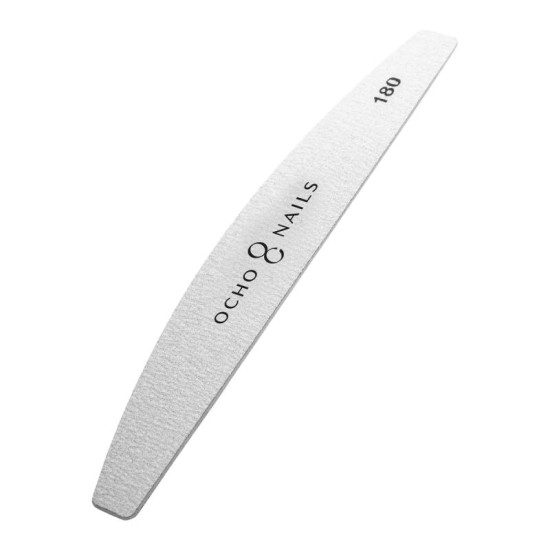 Ocho Nails Pilník na nechty Crescent slim file 100/180 1ks