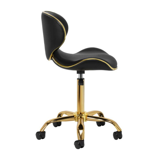 Kozmetická stolička Gabbiano Q-4599G čierna Kozmetická stolička Gabbiano Q-4599G čierna
