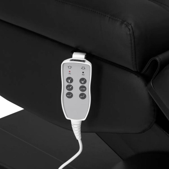 Kozmetické kreslo Azzurro Lux 3 motorové čierne Kozmetické kreslo Azzurro Lux 3 motorové čierne